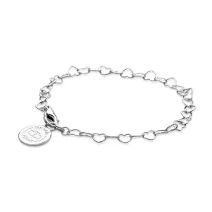 Chain of Hearts Children’s Charm Bracelet - Sterling Silver