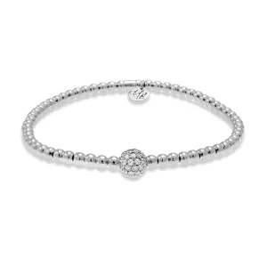 0.30ctw, 18K White Gold Tresore Stretch Bracelet