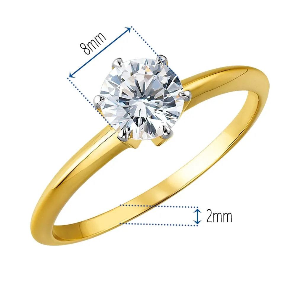 1 ct. Tiffany Style Solitaire Ring