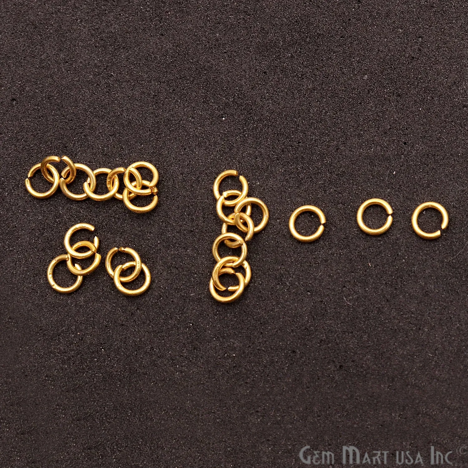 10pc Lot Open Jump Rings 4mm Gold Plated Finding Jewelry Charm