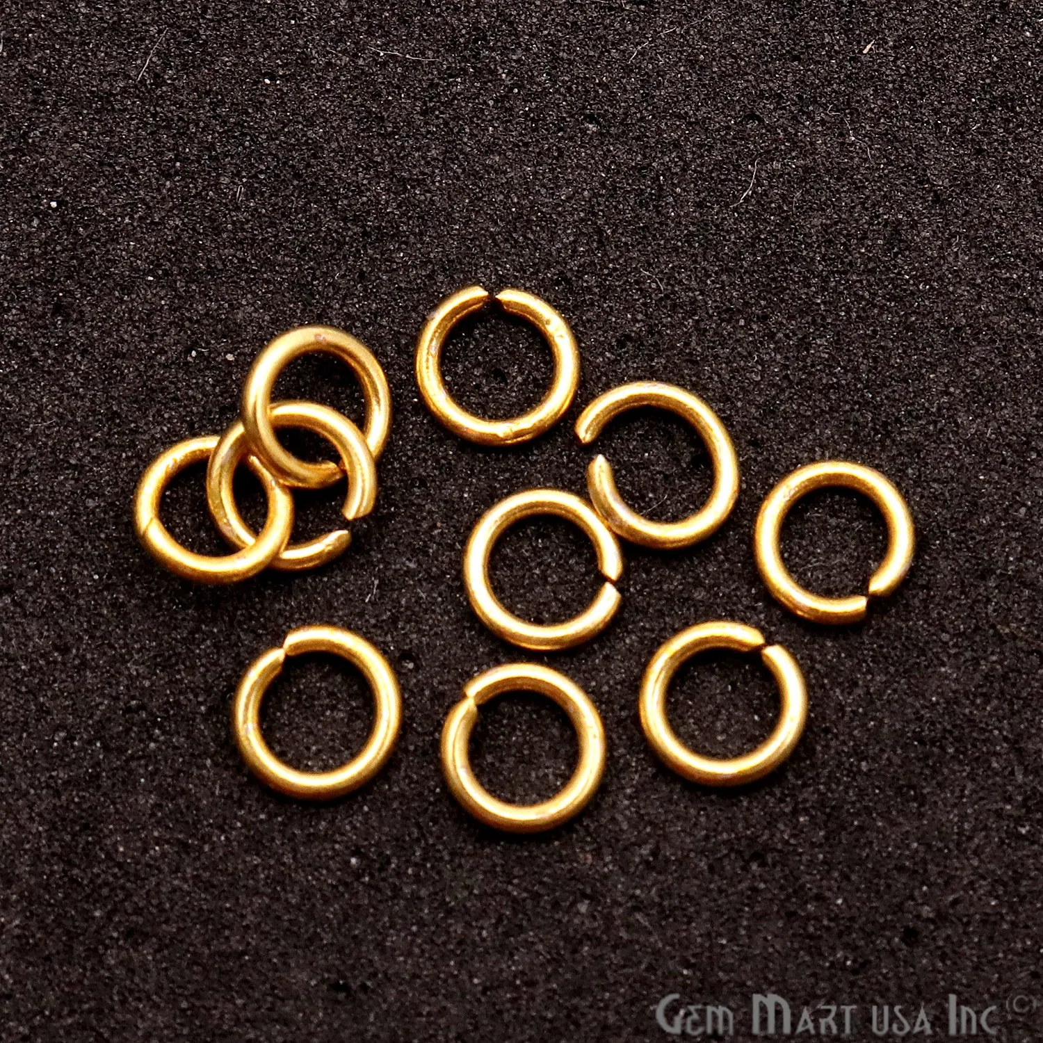 10pc Lot Open Jump Rings 4mm Gold Plated Finding Jewelry Charm