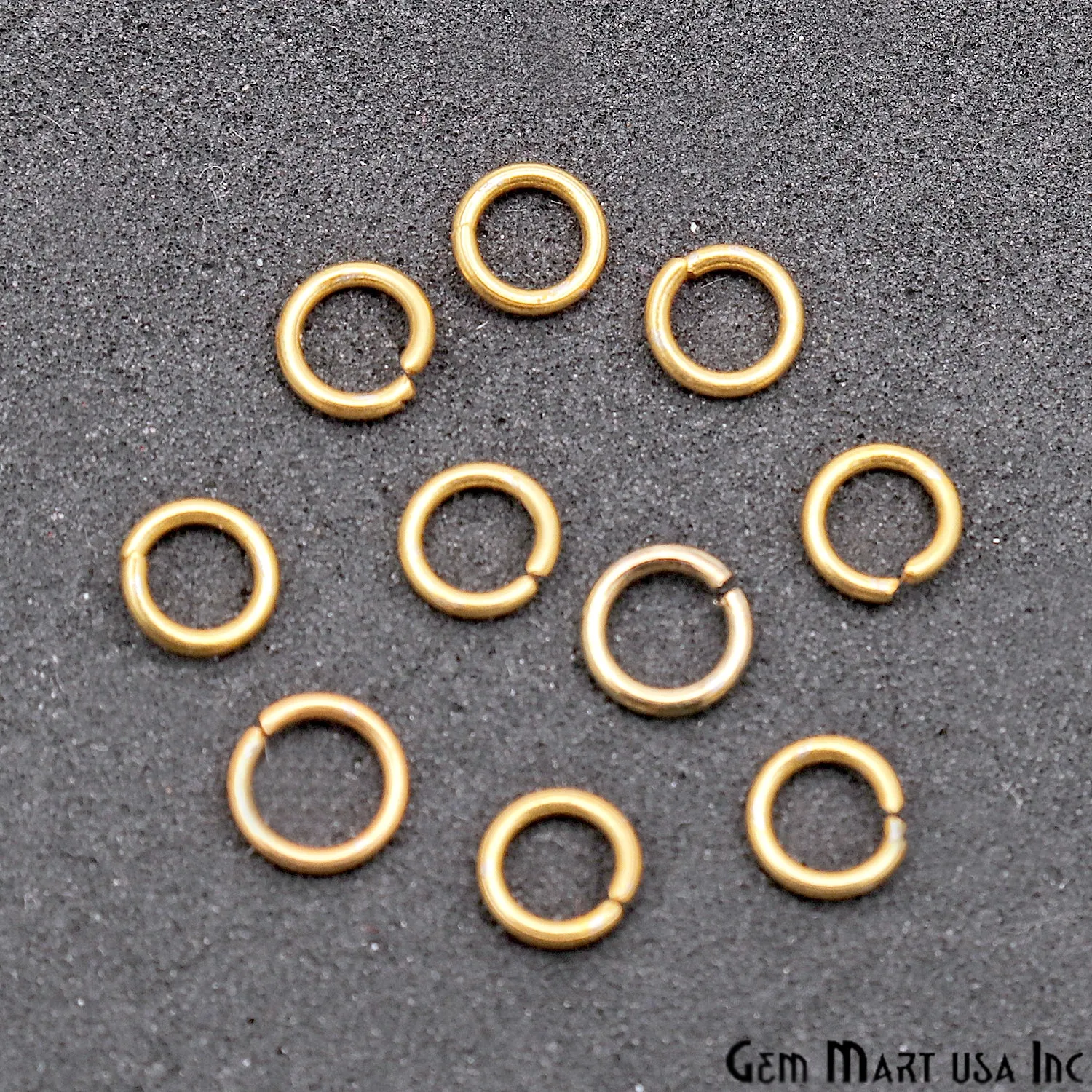 10pc Lot Open Jump Rings 6mm Gold Plated Finding Jewelry Charm