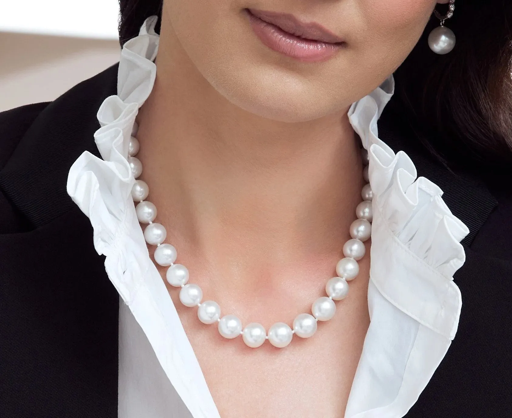 11-14mm White South Sea Pearl Necklace - AAA Quality