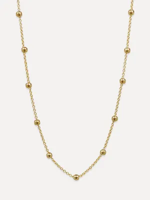 14K Beaded Cable Chain