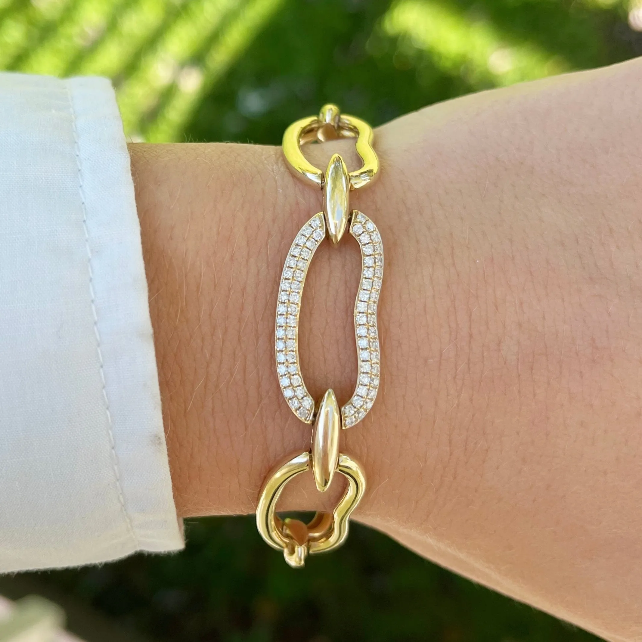 14K GOLD DIAMOND ALIZA BRACELET