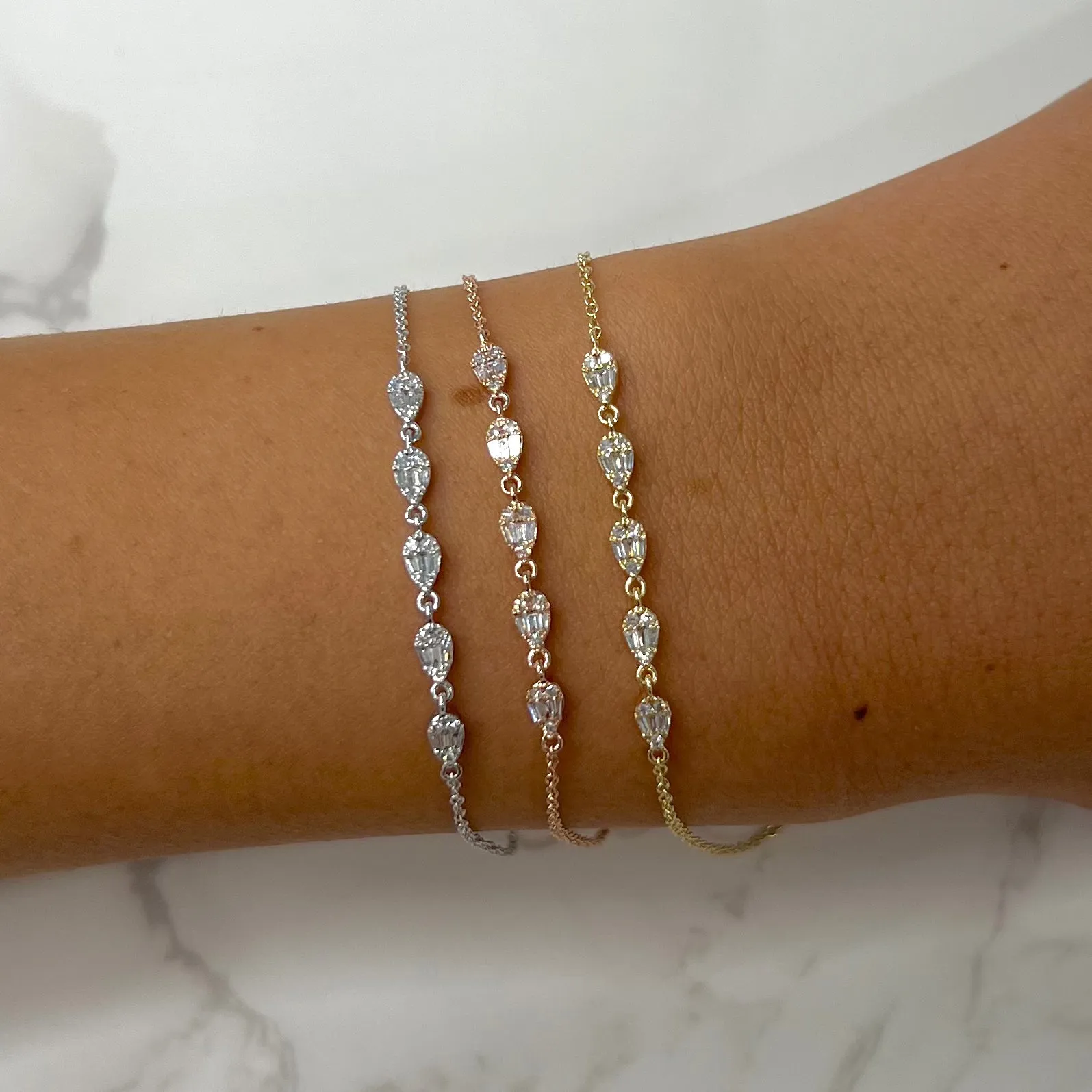 14K GOLD DIAMOND BELLE BRACELET