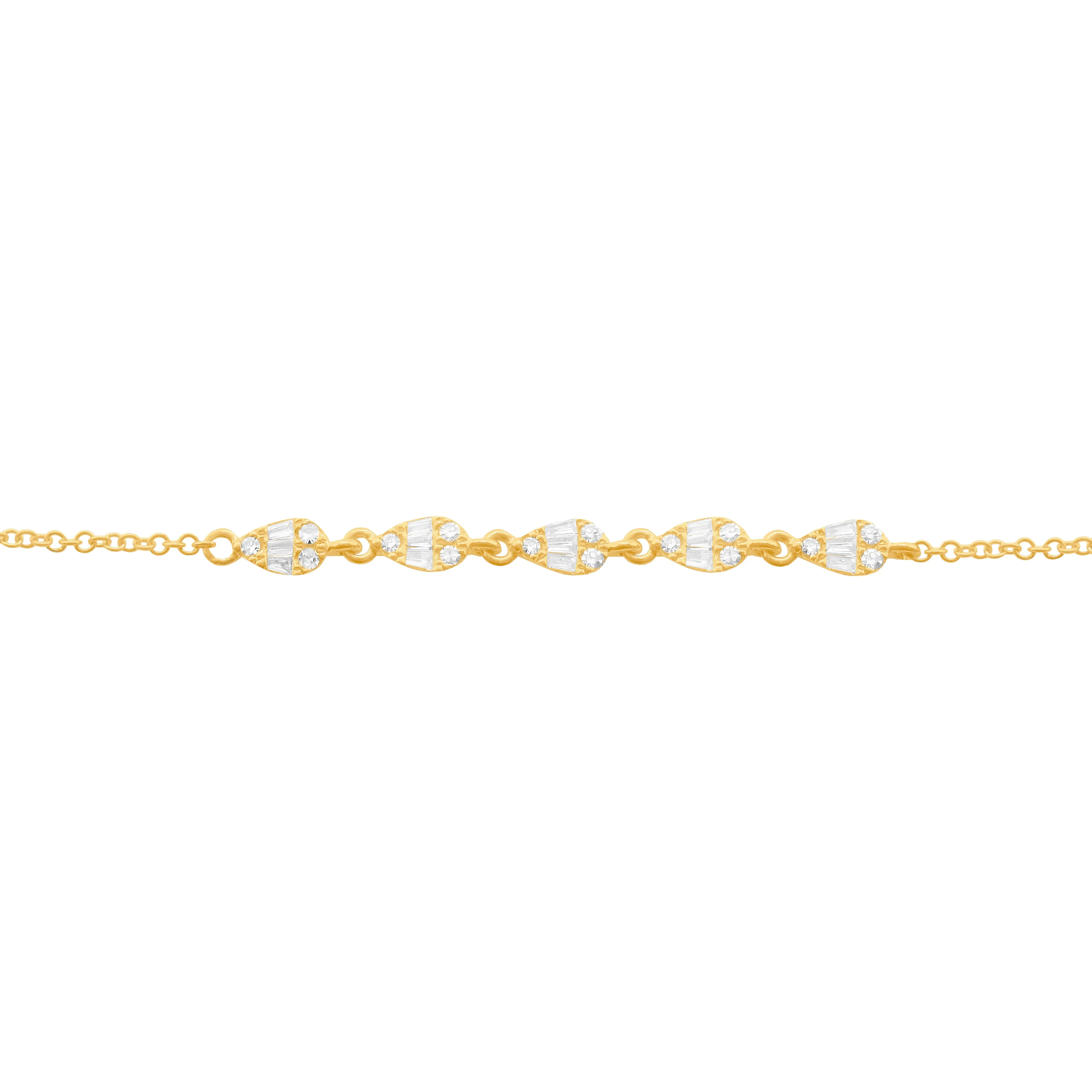 14K GOLD DIAMOND BELLE BRACELET