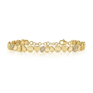 14K GOLD DIAMOND CELESTE BRACELET