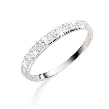 18CT WHITE GOLD 0.23CT DIAMOND WEDDING BAND