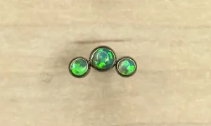 3-Gem Small in Lime Opals- 12/14g