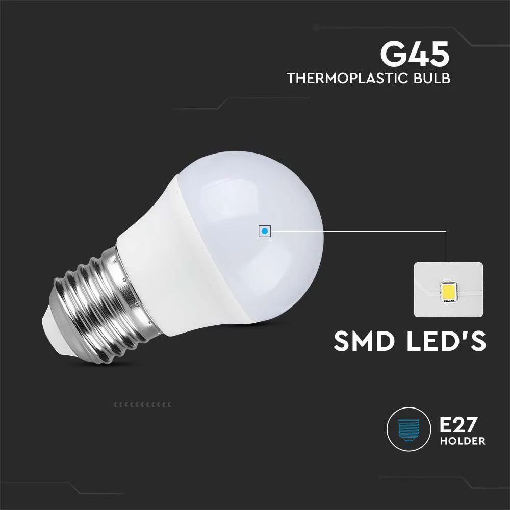 3 x  E27 LED 4.5W Non-Dimmable Lamp/Bulb (40W Equivalent)