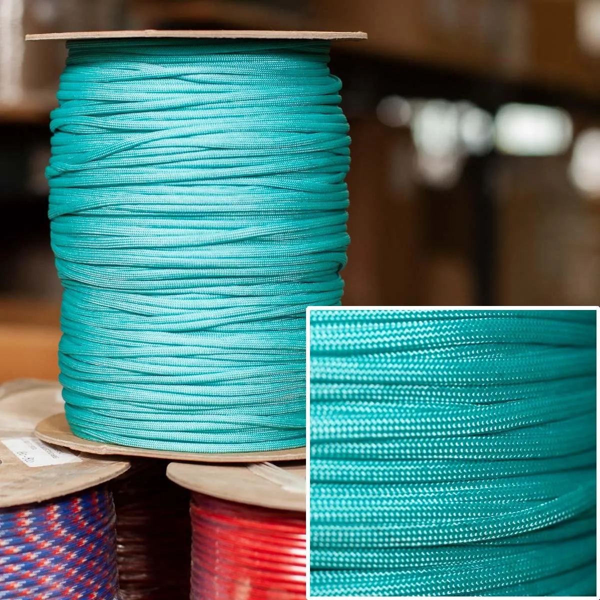 550 Paracord in Turquoise -  1000' Spool