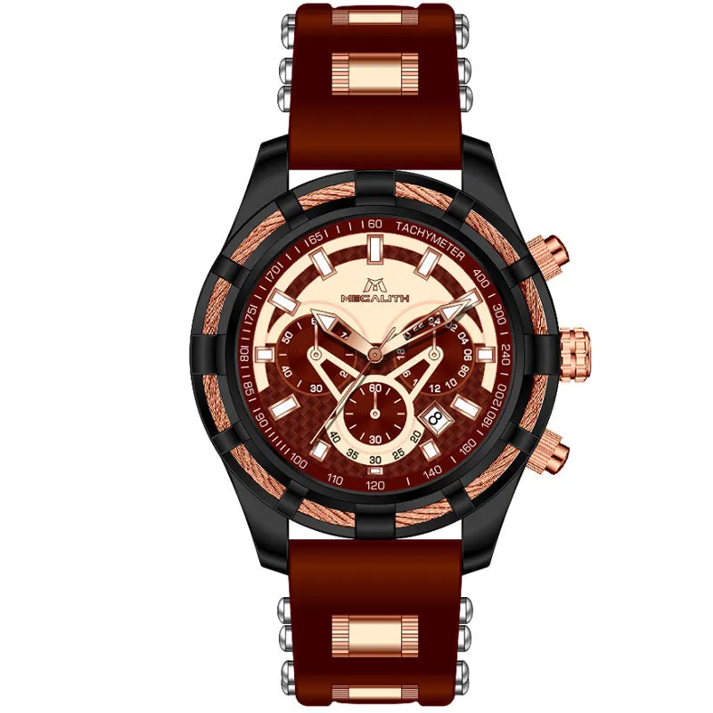 8042M | Quartz Men Watch | Rubber Band