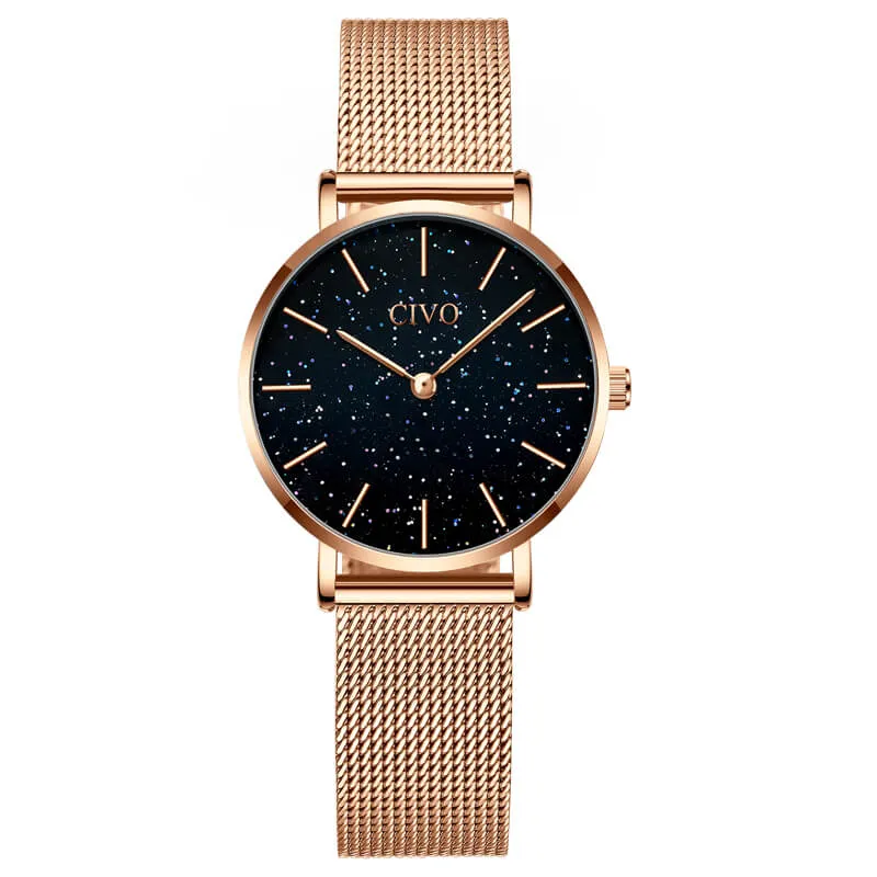 8084C | Quartz Women Watch | Mesh Band