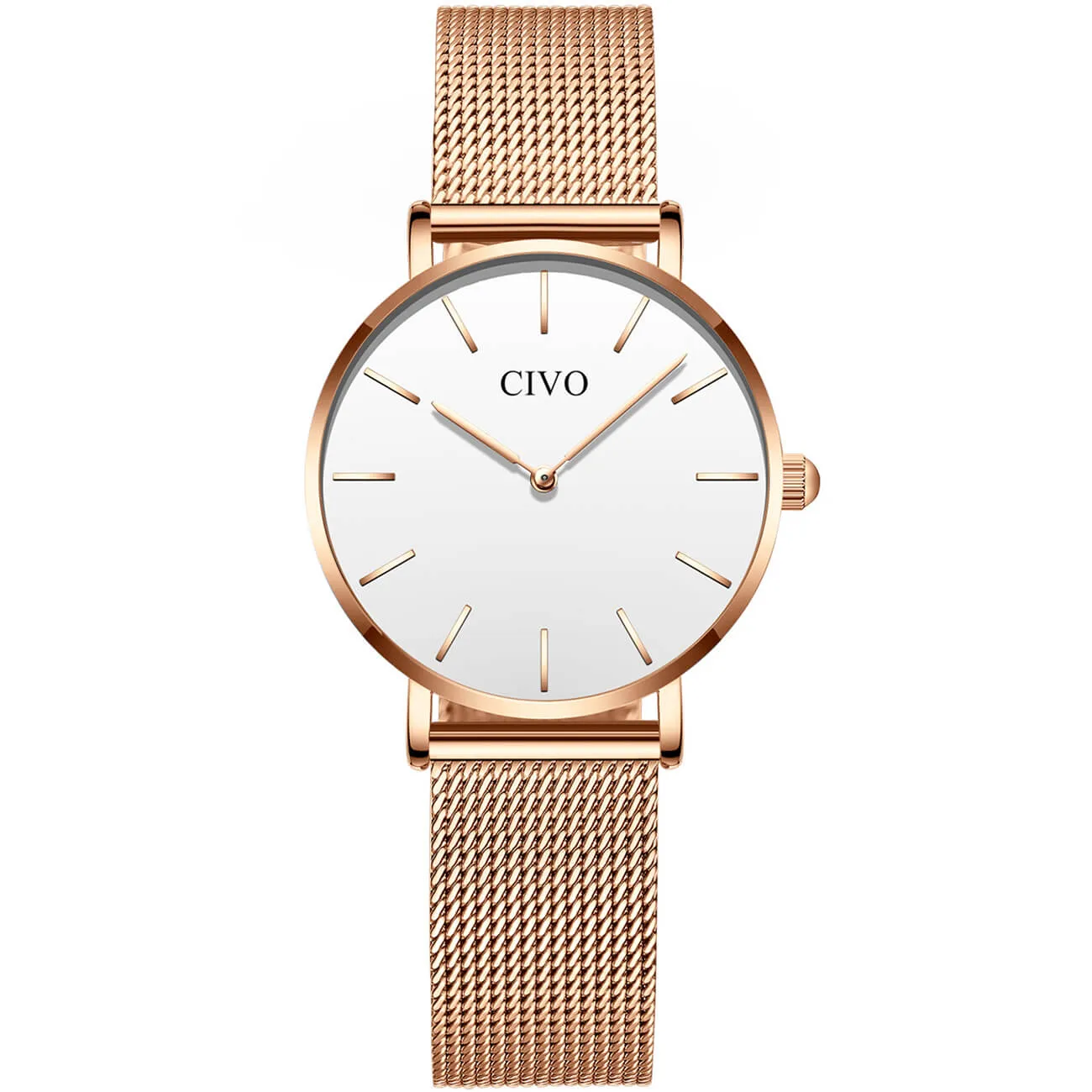 8084C | Quartz Women Watch | Mesh Band