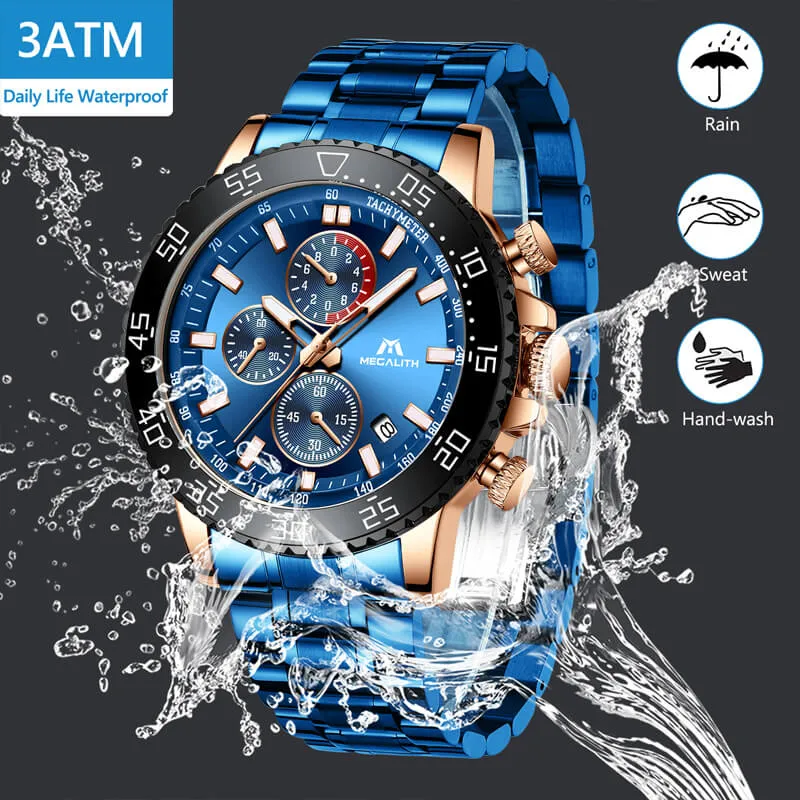 8087M | Quartz Men Watch | Stainless Steel Band