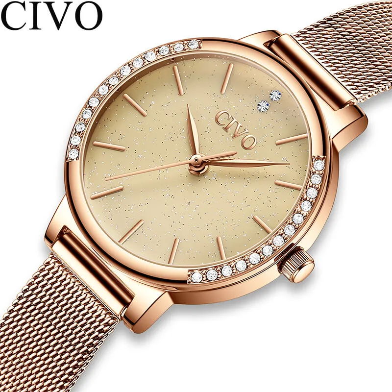 8115C | Quartz Women Watch | Mesh Band