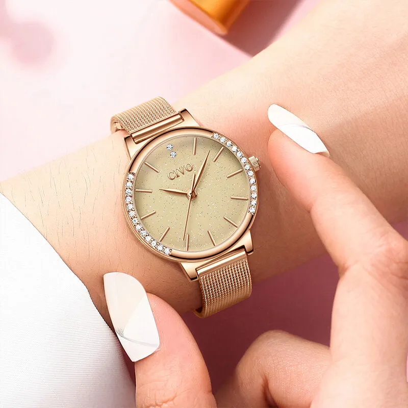 8115C | Quartz Women Watch | Mesh Band