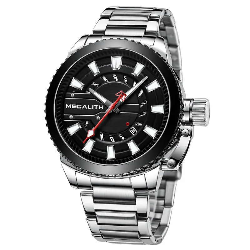 8211M | Quartz Men Watch | Stainless Steel Band