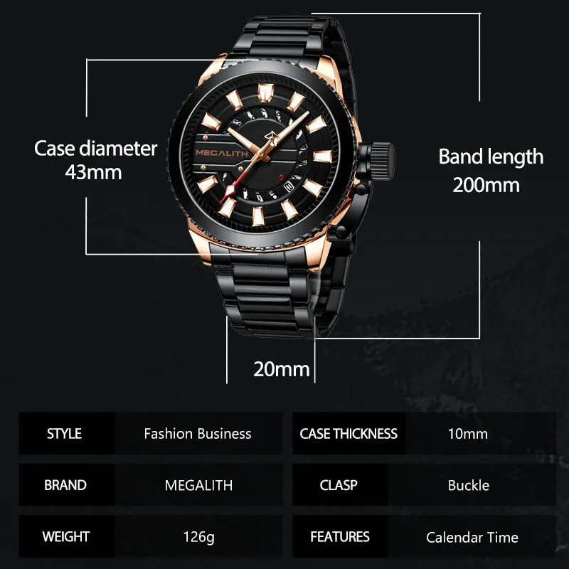 8211M | Quartz Men Watch | Stainless Steel Band