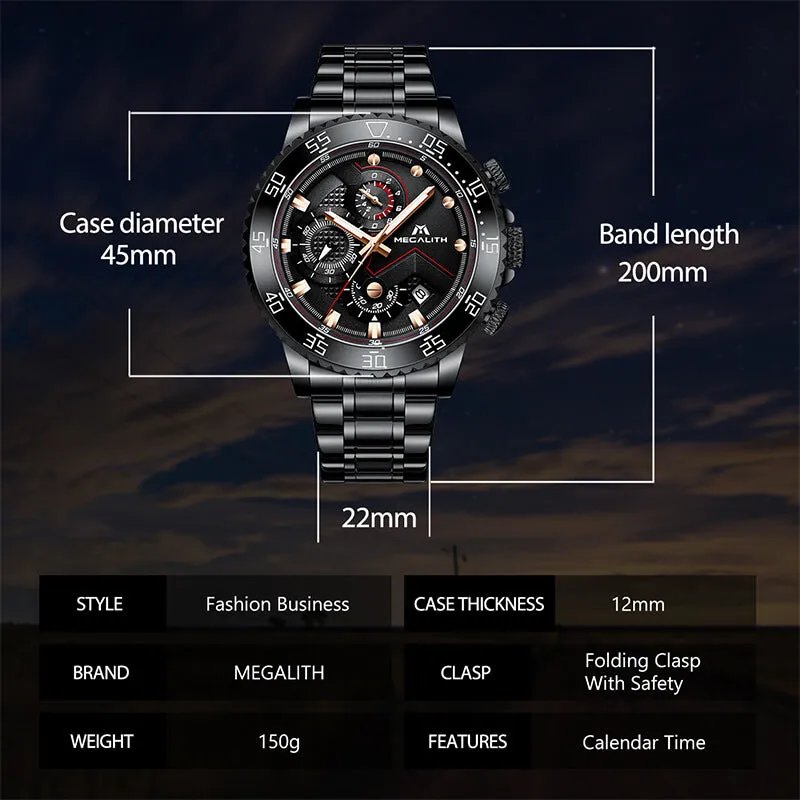 8228M | Quartz Men Watch | Stainless Steel Band