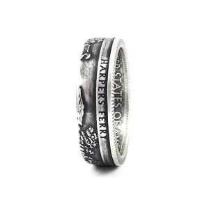 90% Silver Harpers Ferry National Park Quarter Ring