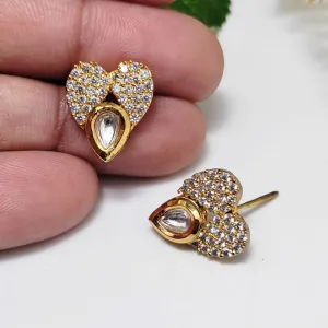 Aamrapali  Gold  Plated  American  Diamond  Stud   Earrings