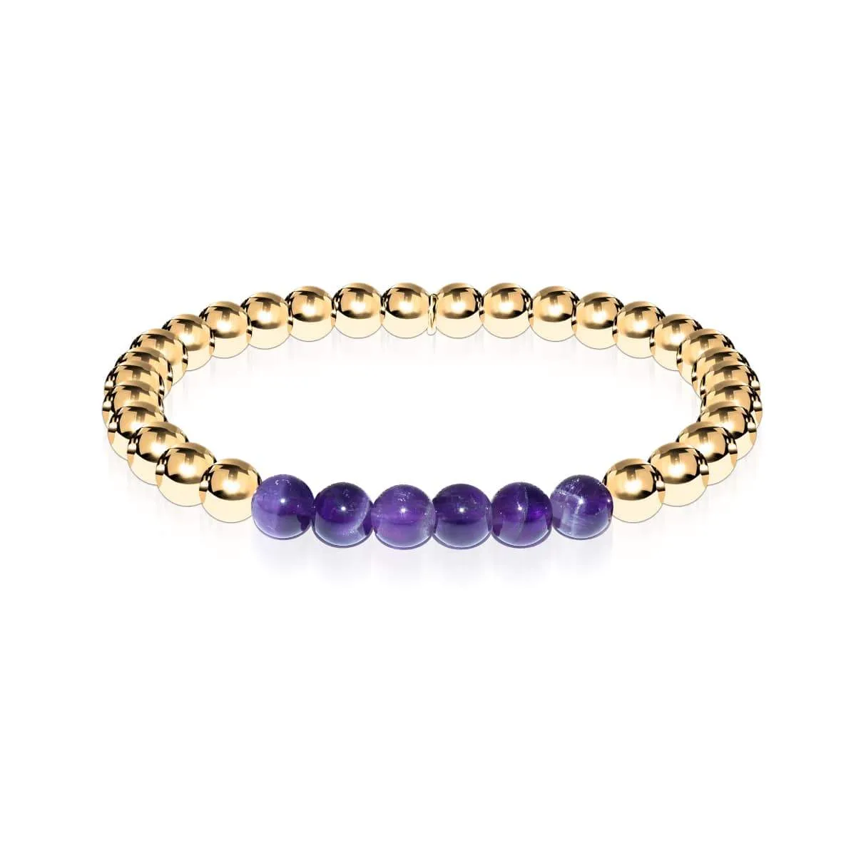 Admiration | 18k Gold | Amethyst | Gemstone Expression Bracelet