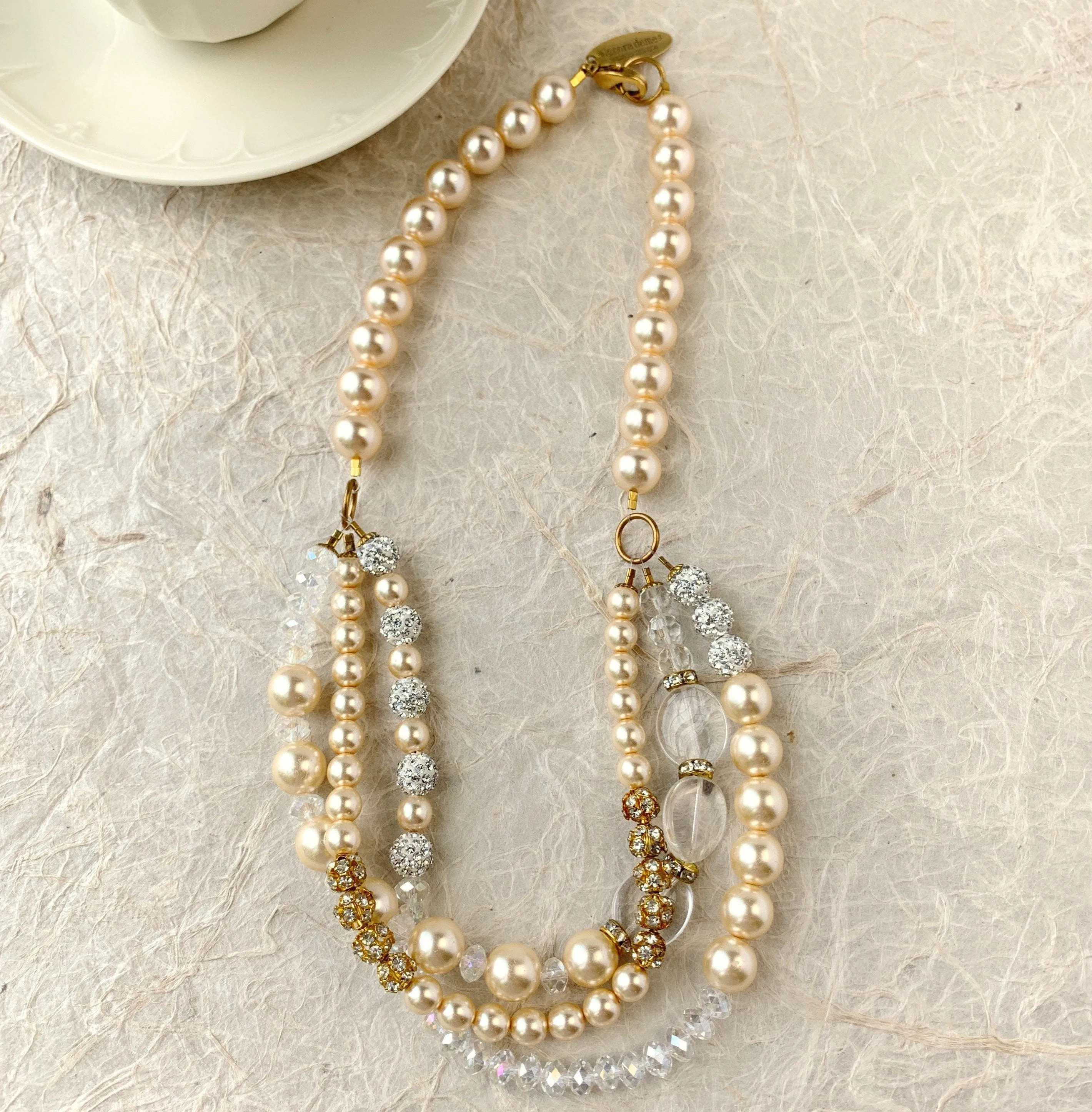 After Tea Multi-Strand Pearl Necklace