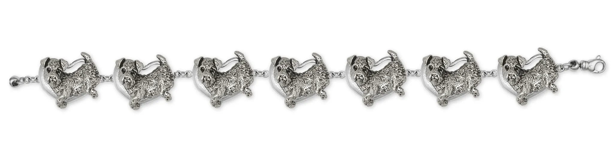 Airedale Terrier Bracelet Jewelry Sterling Silver Handmade Dog Bracelet AR2-BR