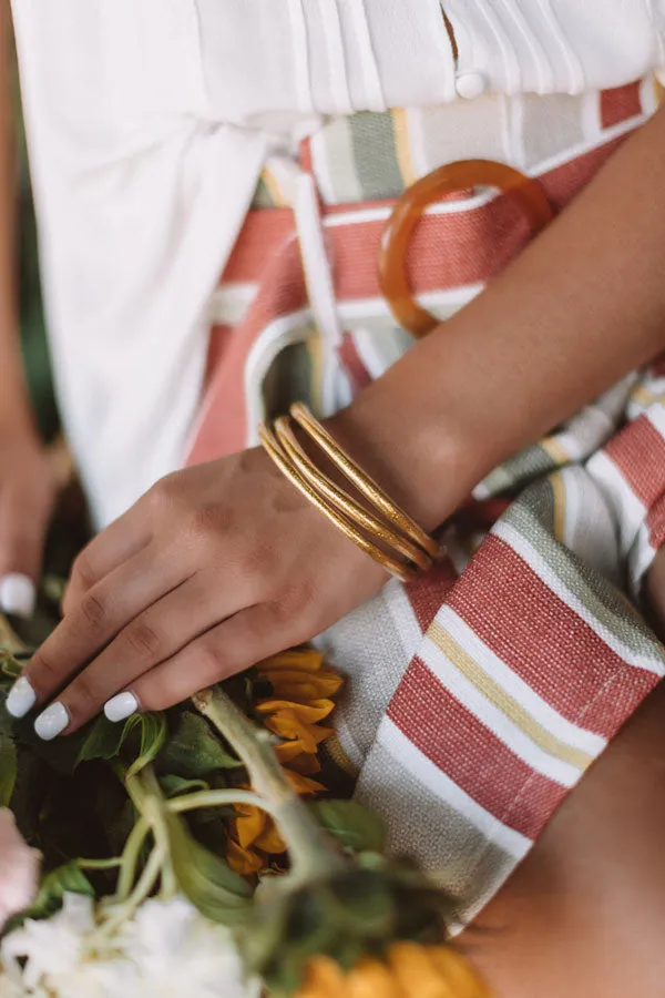 All That Glitter Jelly Bangle Set in Gold