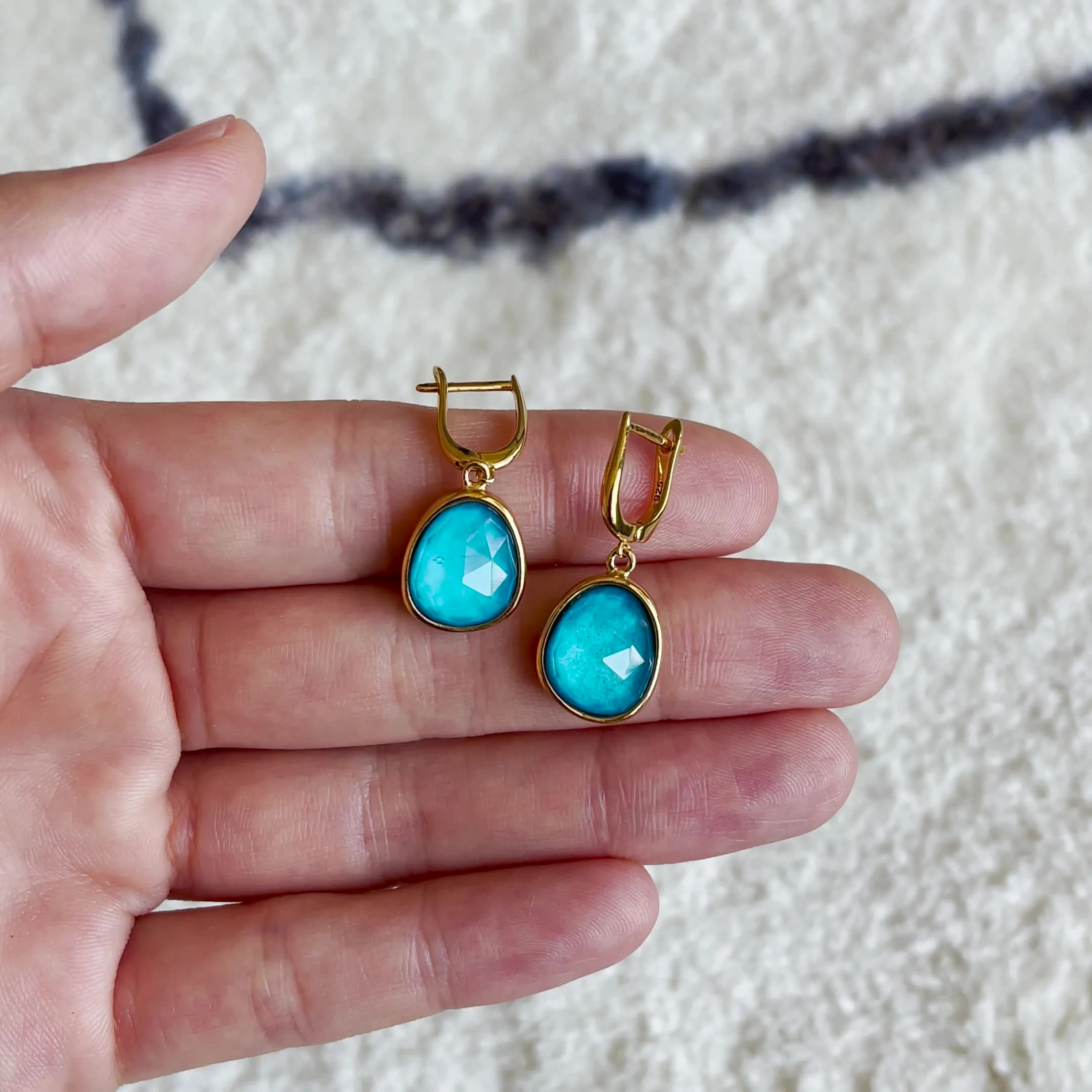 Amalfi Blue Statement Earrings - Serendipity