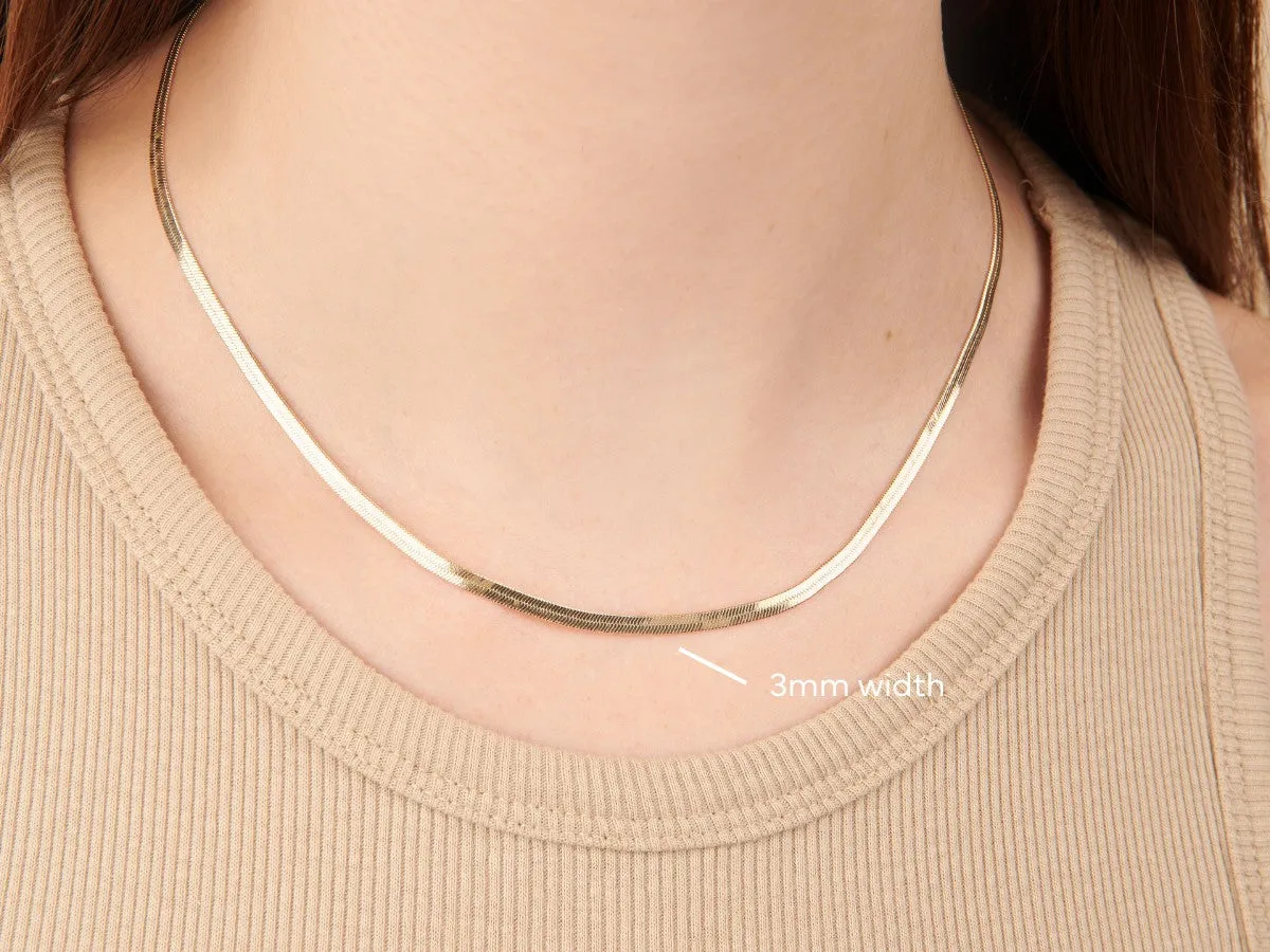 Amelia Herringbone Necklace