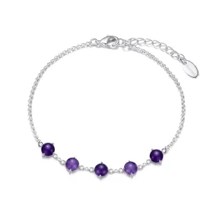 Amethyst Gemstone Bracelet