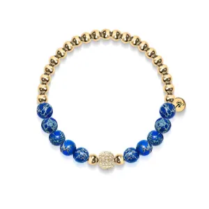 Atlantis | 18k Gold | Crystal Sea Gemstone Bracelet