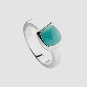 Aura Silver Amazonite Ring