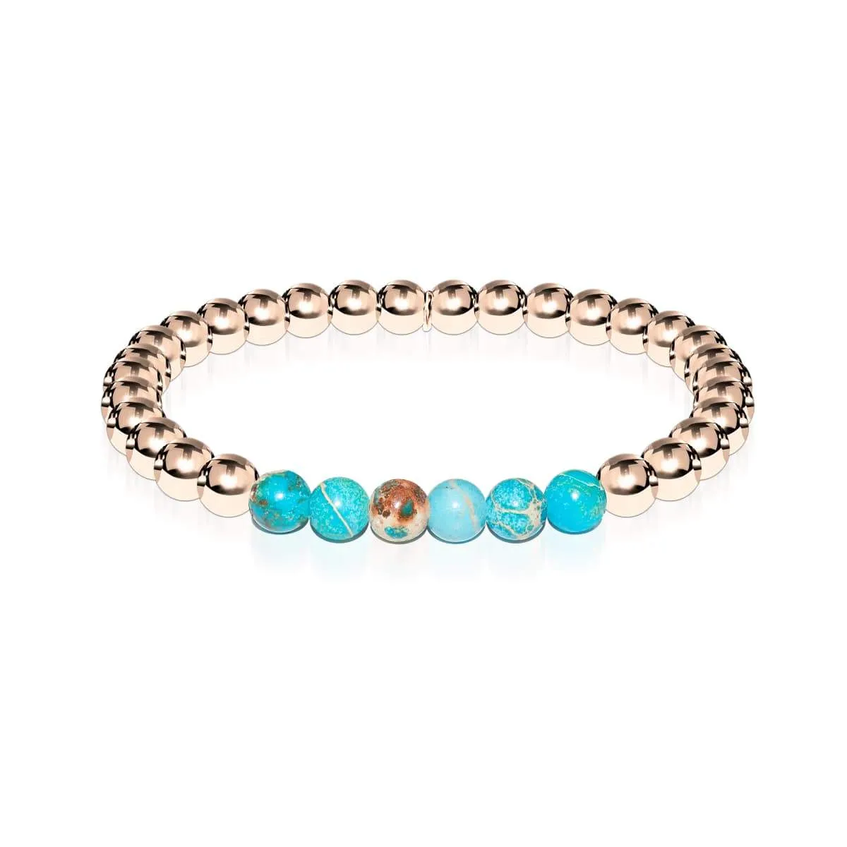 Awe | 18k Rose Gold | Ocean Emperor Gemstone | Expression Bracelet