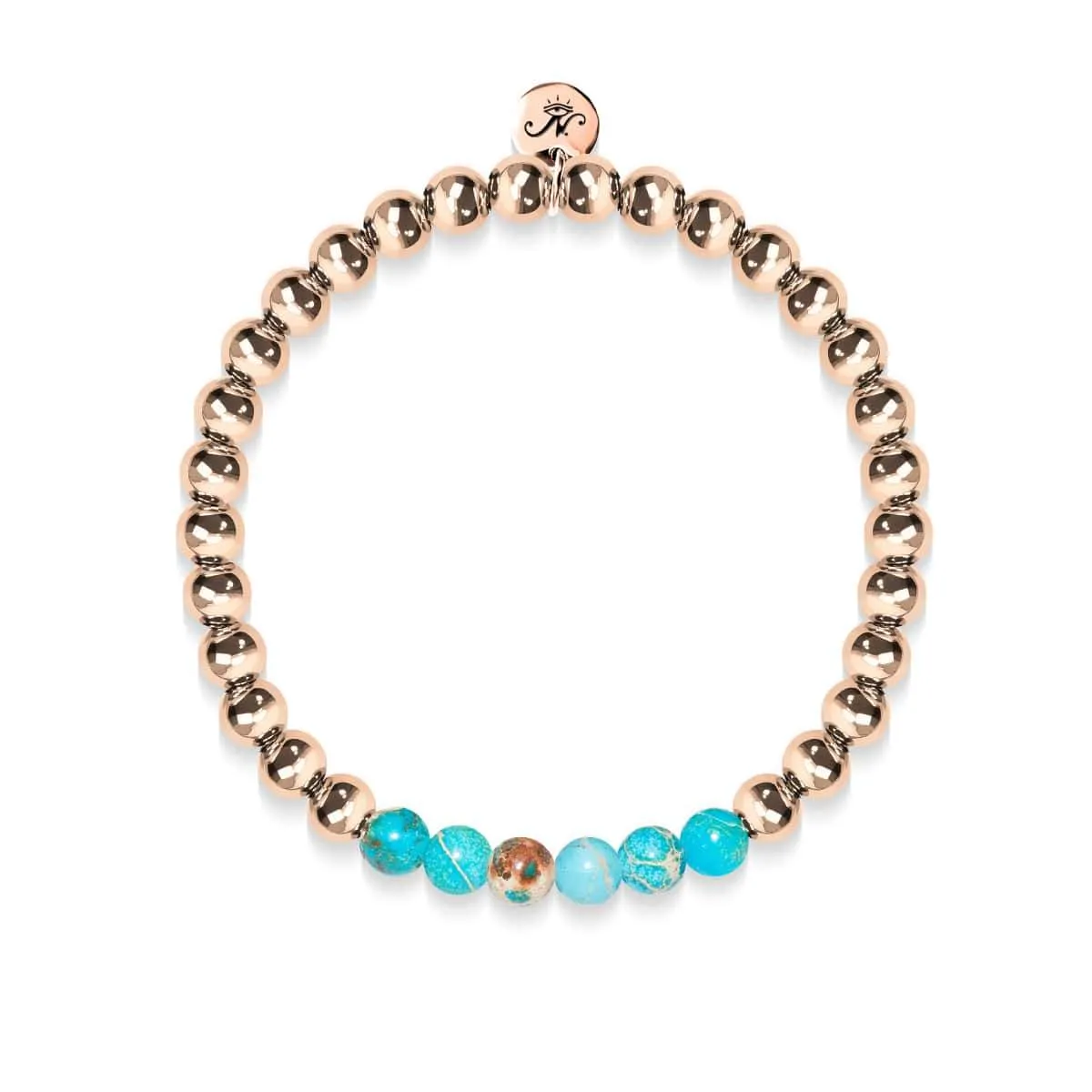 Awe | 18k Rose Gold | Ocean Emperor Gemstone | Expression Bracelet