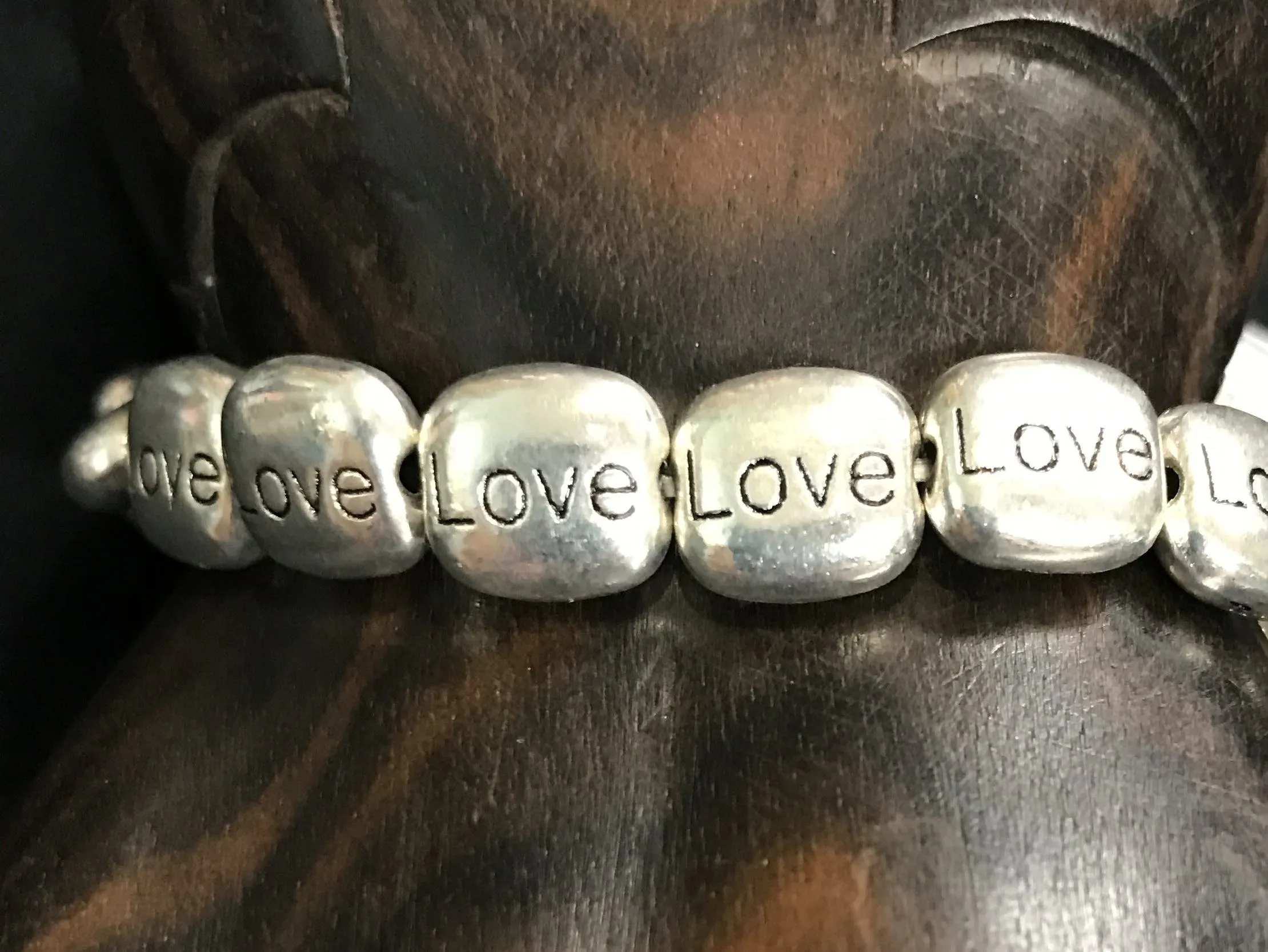 Bali Queen Inspirational Stretch Bracelet (Love Round)