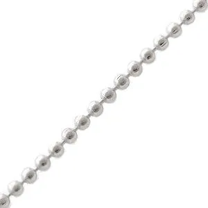 Ball chain 1.5mm metal silver plated (1m)