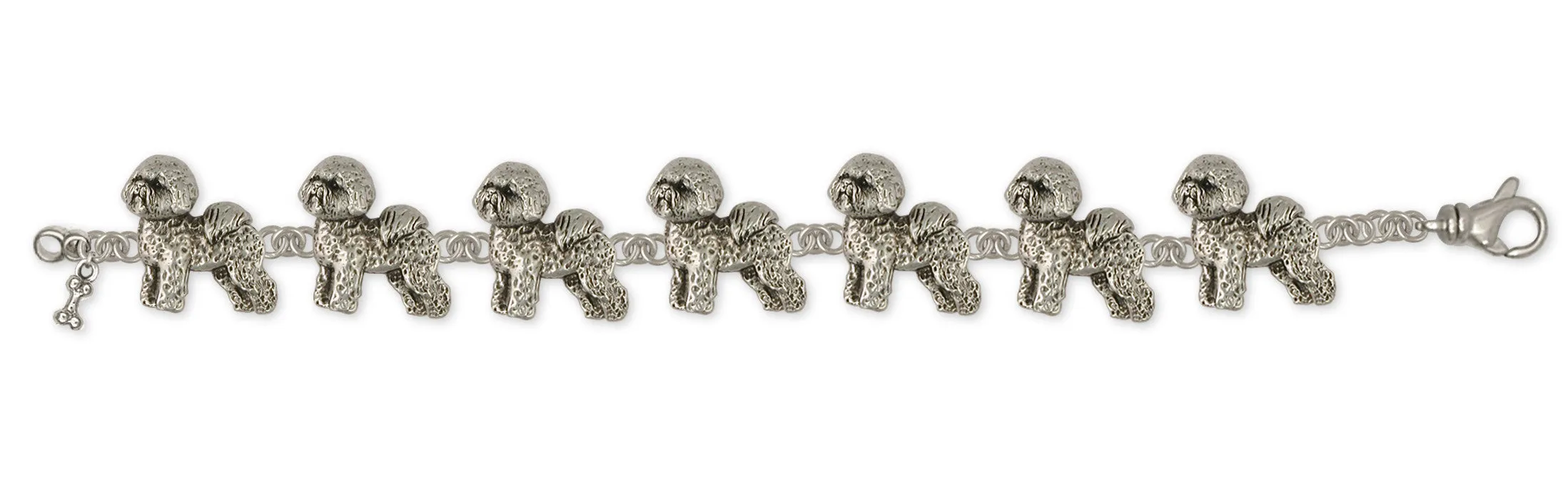 Bichon Frise Bracelet Jewelry Sterling Silver Handmade Dog Bracelet BF14-BR