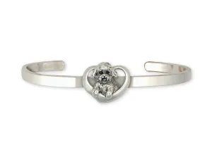 Bichon Frise Bracelet Jewelry Sterling Silver Handmade Dog Bracelet BF5-CB