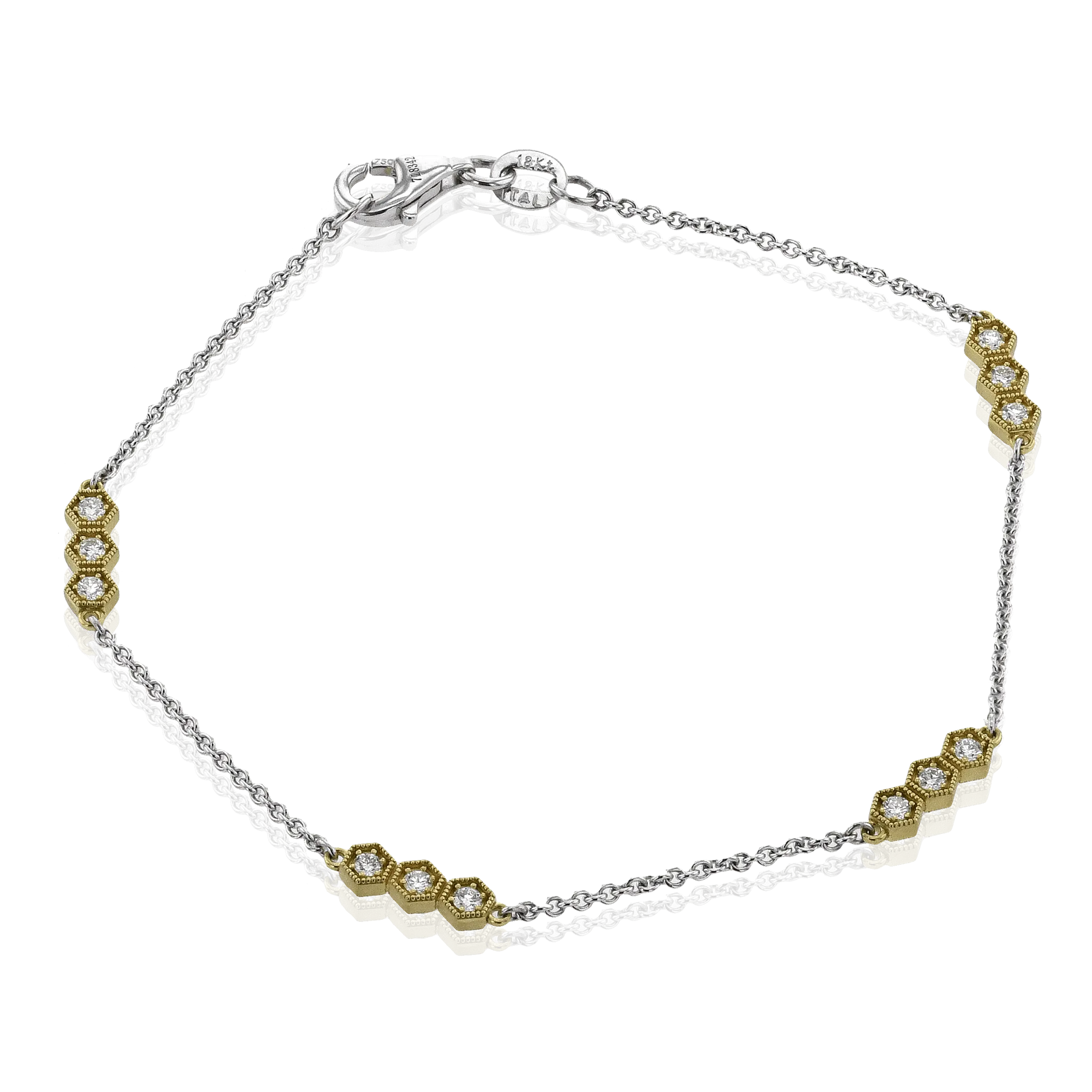 Bracelet in 18k Gold with Diamonds