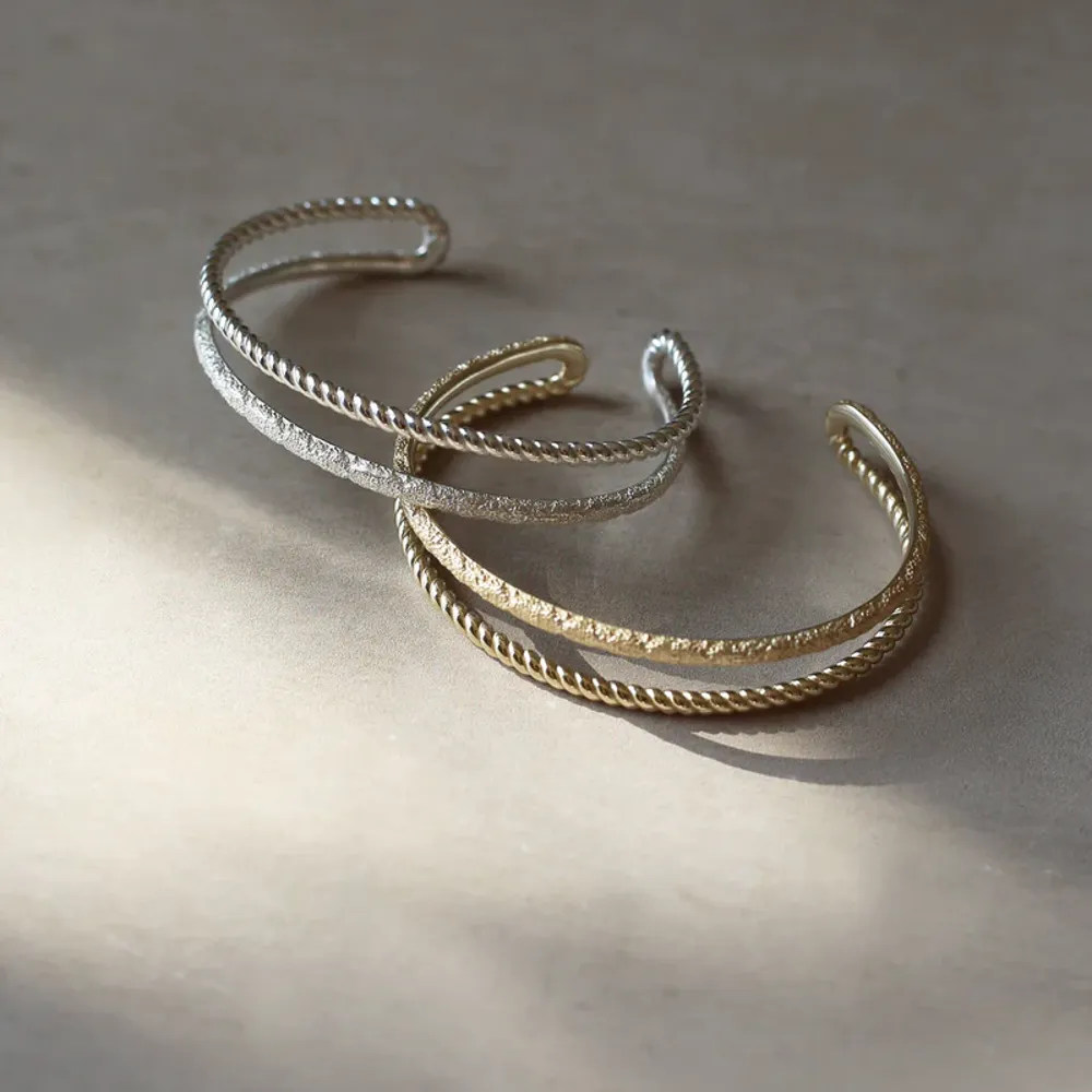 Braid Bangle Silver