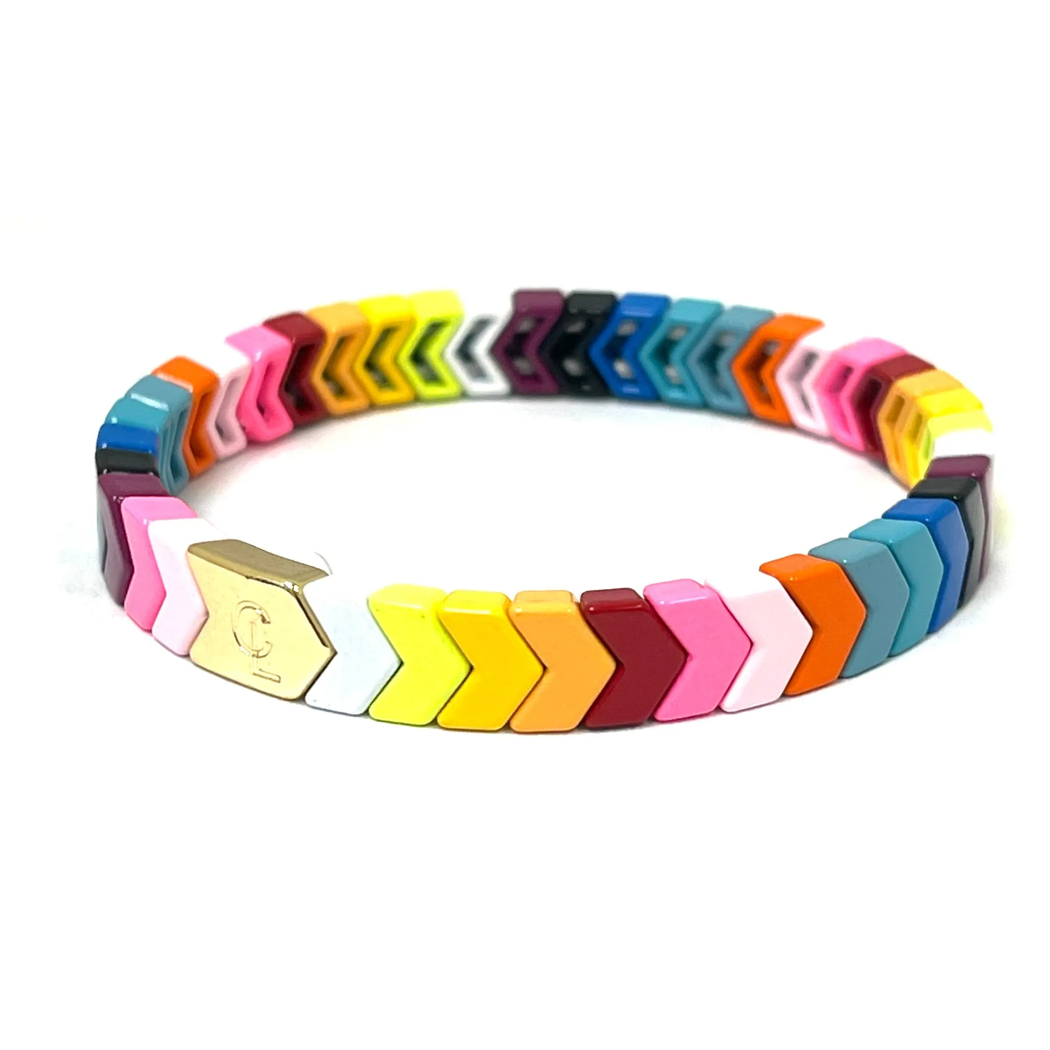 Caryn Lawn Chevron Tile Bracelet