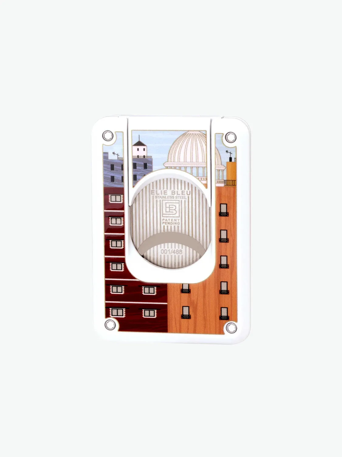 Casa Cubana Capitol White Double Blade Cigar Cutter