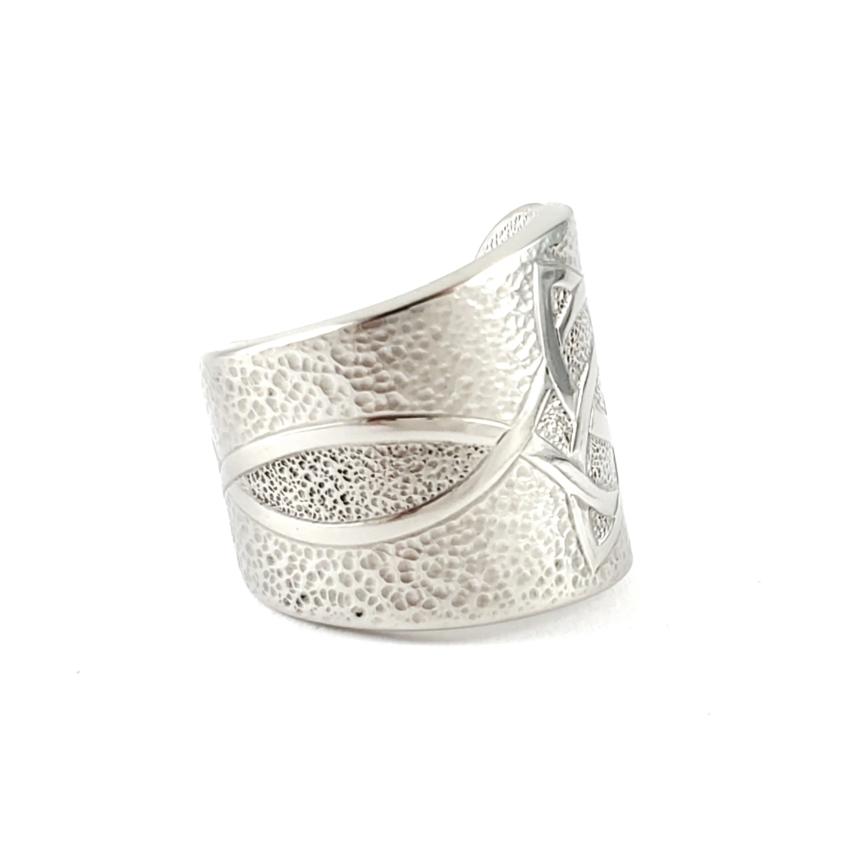 Celtic Spiral Stainless Steel Spoon Ring