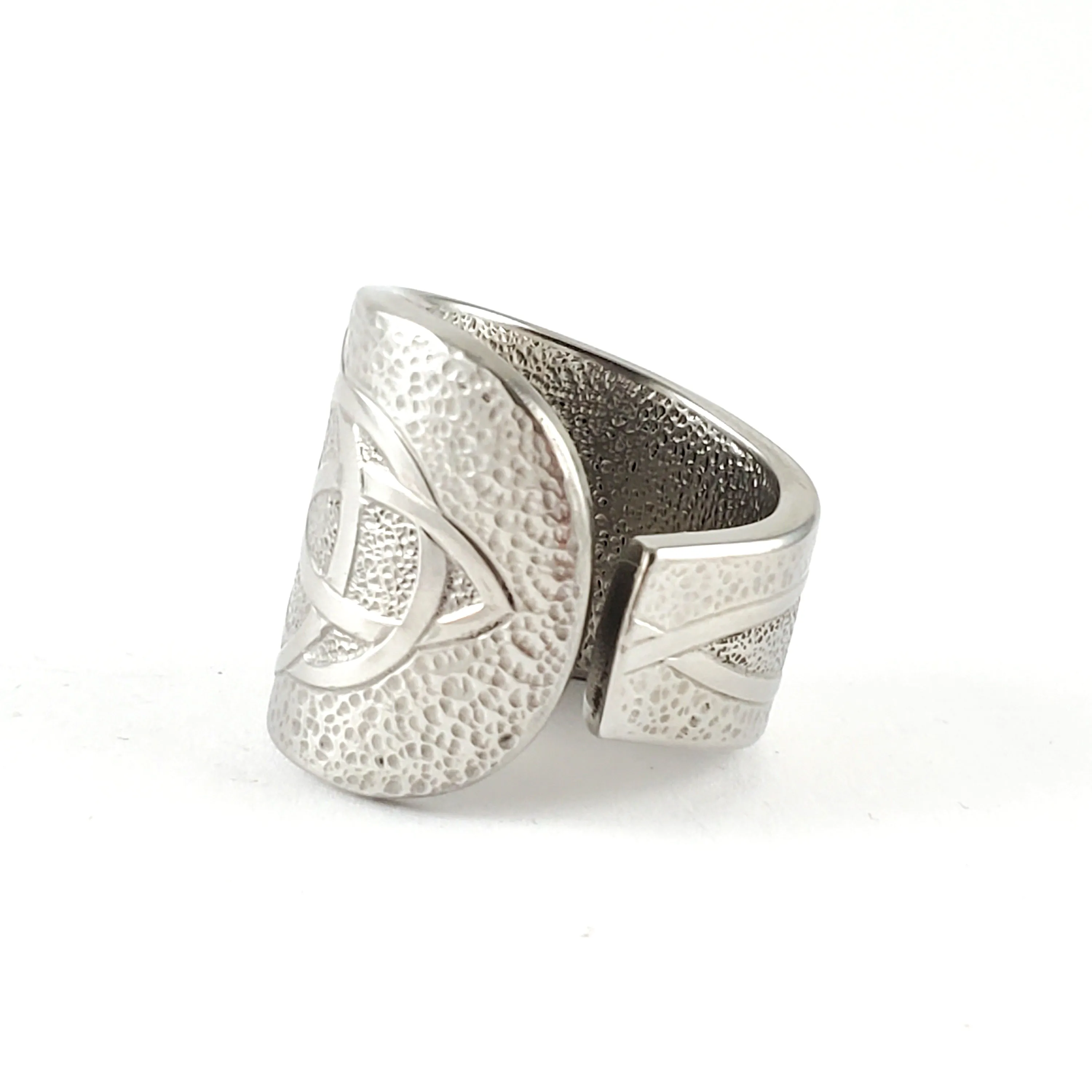 Celtic Spiral Stainless Steel Spoon Ring