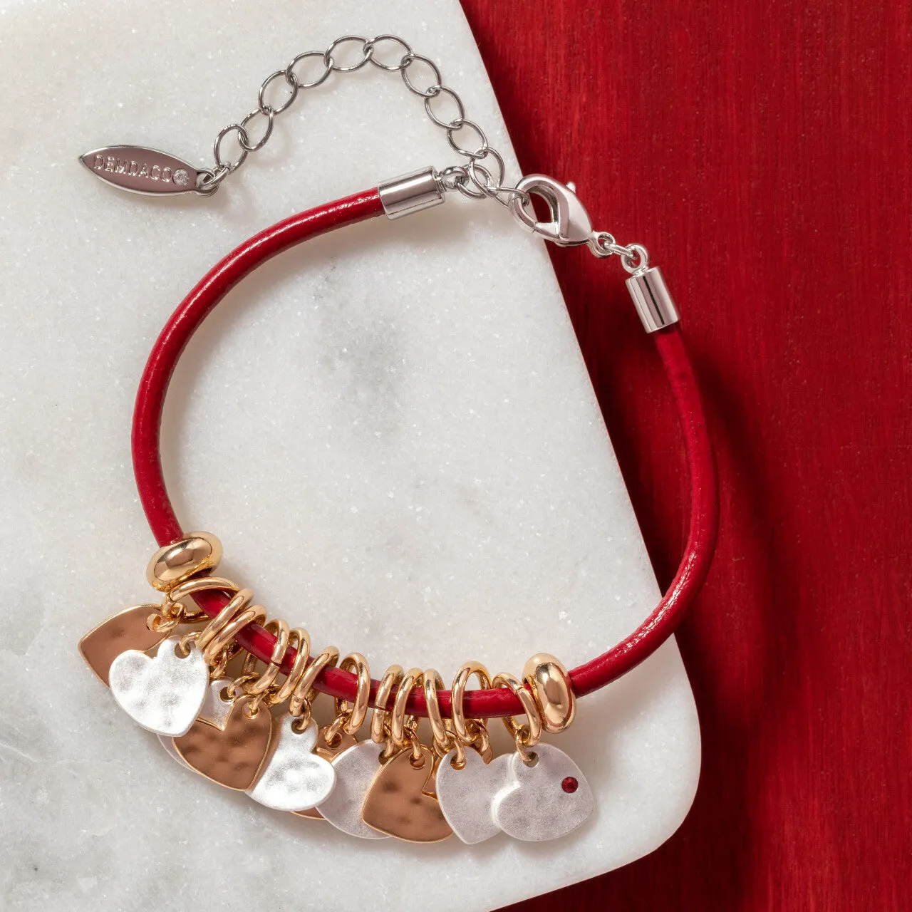 Charm Bracelet - Red Heart