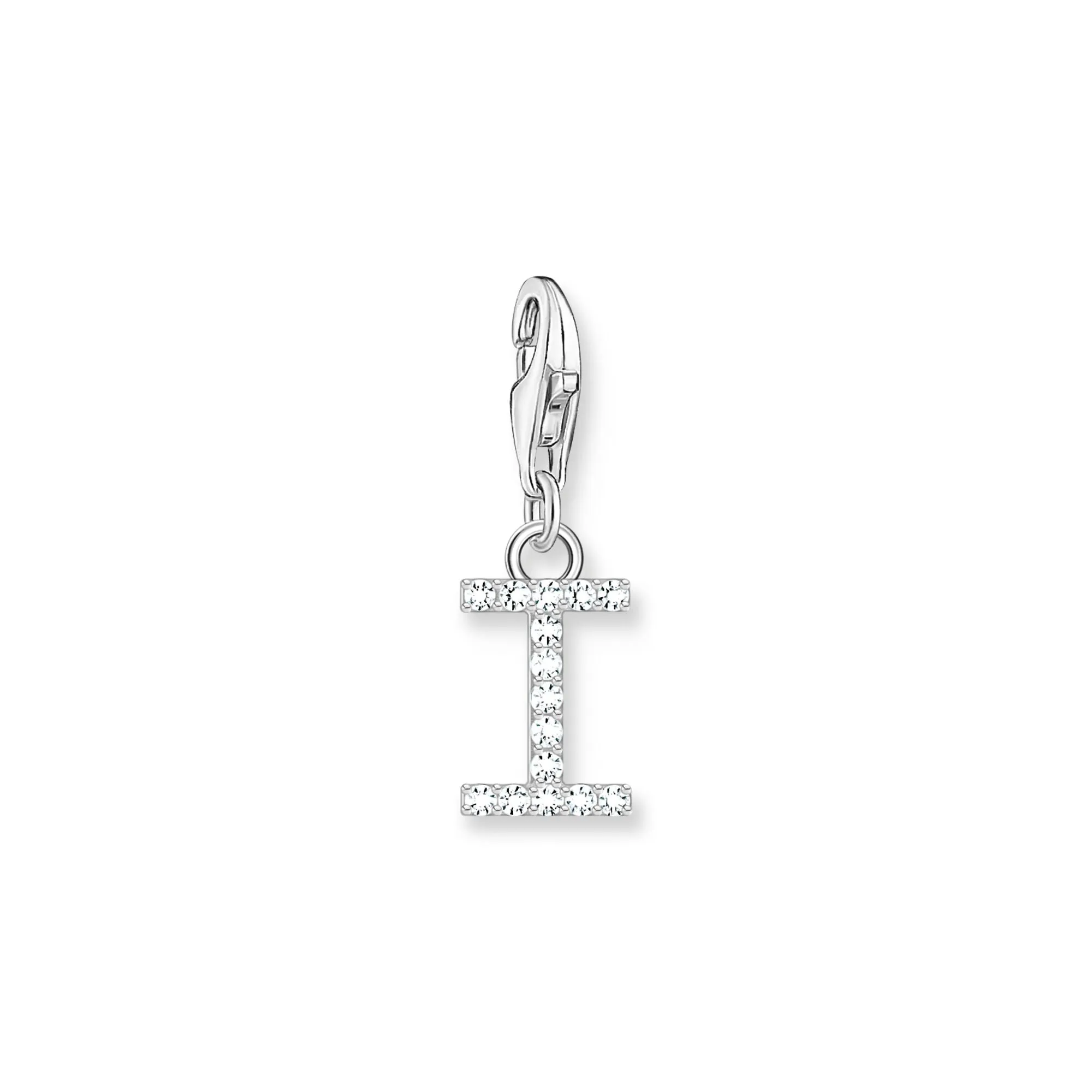 Charm Pendant letter I silver